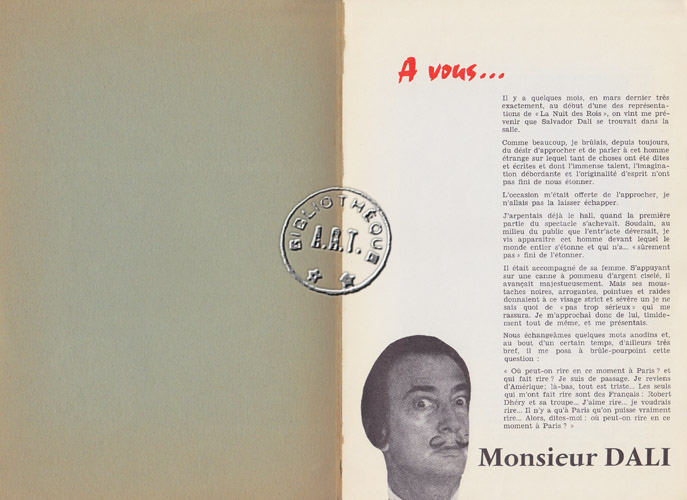 Les programmes de Théatre de l\
